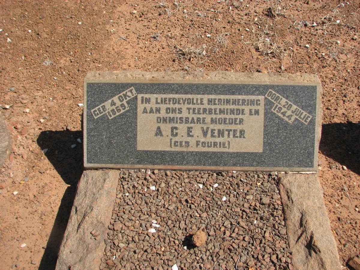 VENTER A.C.E. nee FOURIE 1869-1944