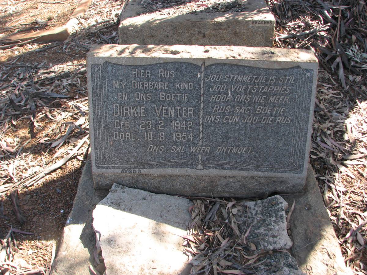 VENTER Dirkie 1942-1954