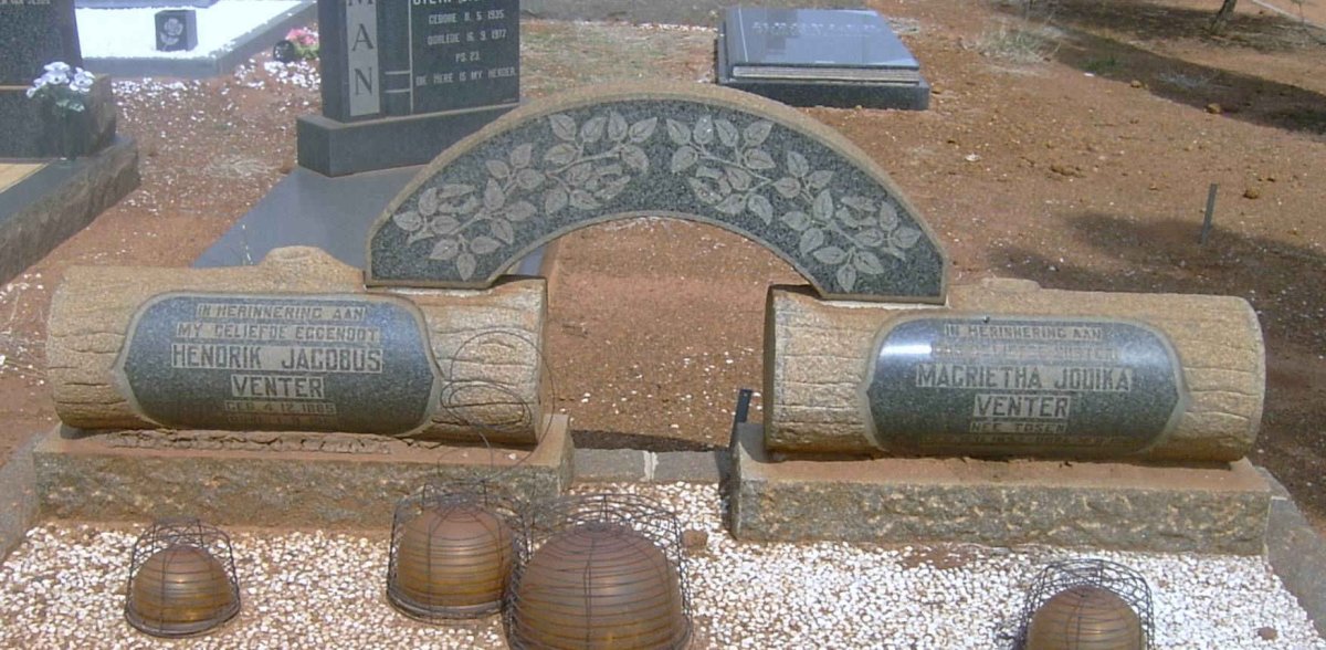 VENTER Hendrik Jacobus 1885-1961 &amp; Magrietha Judika TOSEN -1965