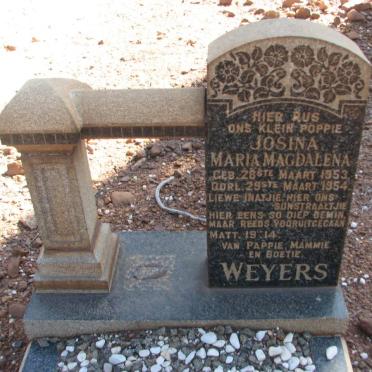 WEYERS Josina Maria Magdalena 1953-1954