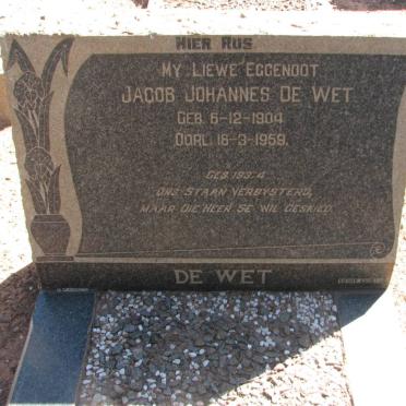 WET Jacob Johannes, de 1904-1959
