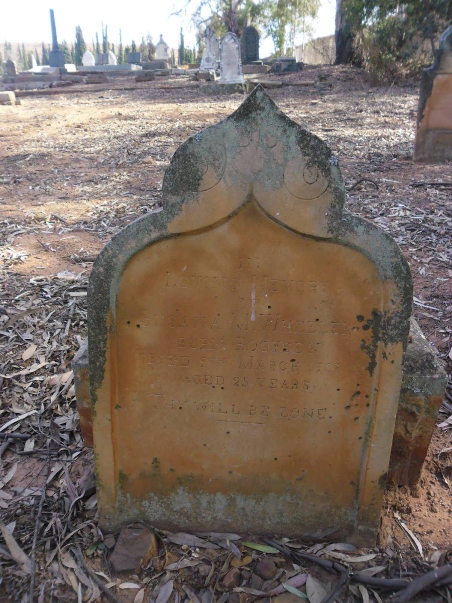 WHEELER Susana M. nee BOOYSEN -1901