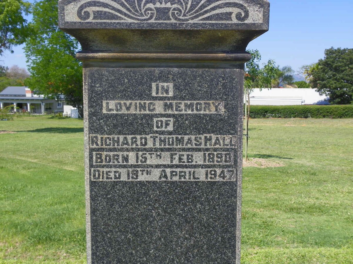 HALL Richard Thomas 1890-1947