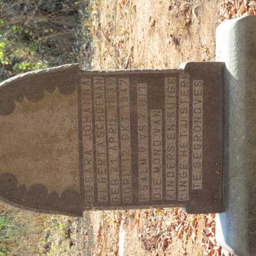 SCHOEMAN Susara Johanna Alberta 1839-1947