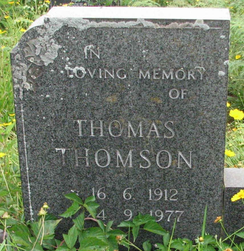 THOMSON Thomas 1912-1977