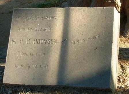 BOOYSEN M.P.C. 1911-1957