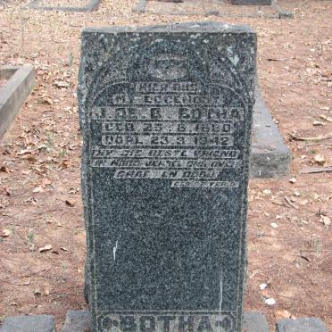 BOTHA J.DE.B. 1880-1942