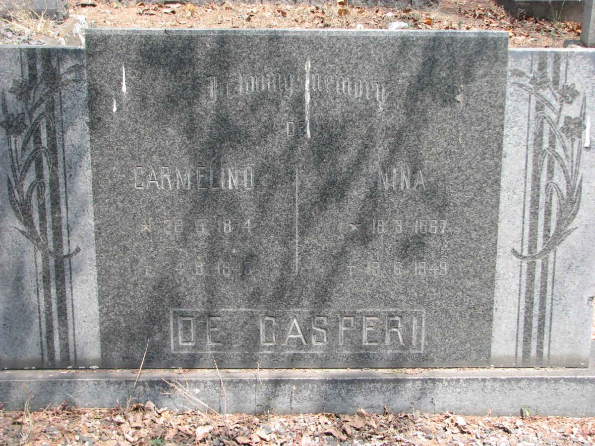 CASPERI Carmelina 1874-1945 &amp; Nina 1867-1949