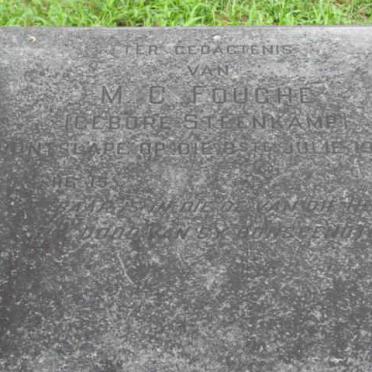 FOUCHÉ M.C. nee STEENKAMP -1932