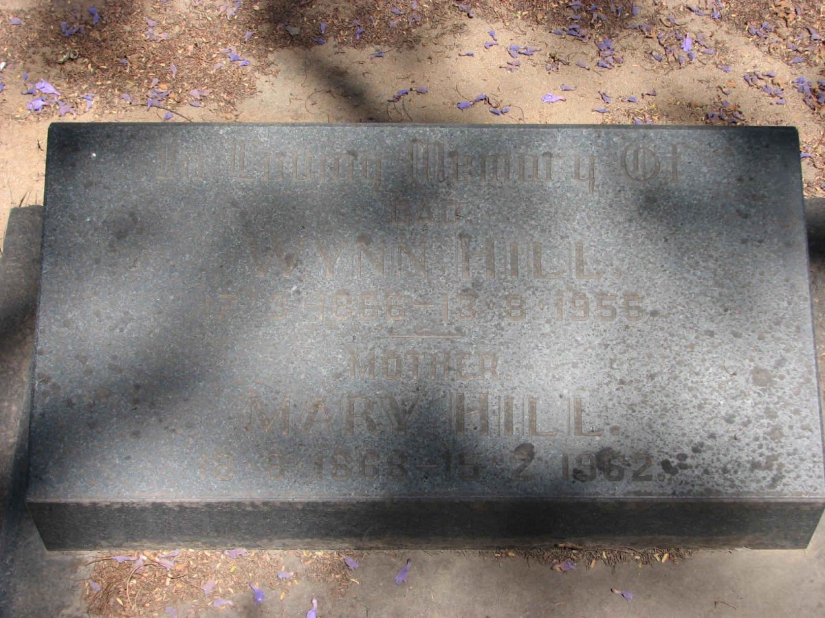HILL Wynn ?-1956 &amp; Mary 1868-1962