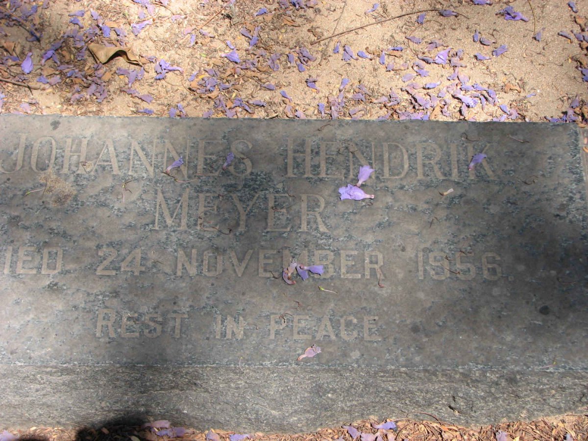 MEYER Johannes Hendrik -1956