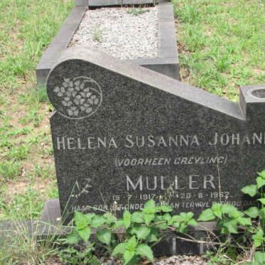MULLER Helena Susanna Johanna formerly GREYLING 1917-1962