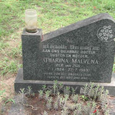 MALVENA Catharina nee VAN ZIJL 1924-1959
