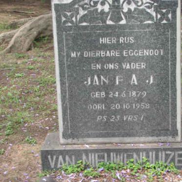 NIEWENHUIZEN Jan F.A.J., van 1879-1958