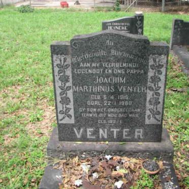 VENTER Joachim Marthinus 1915-1960