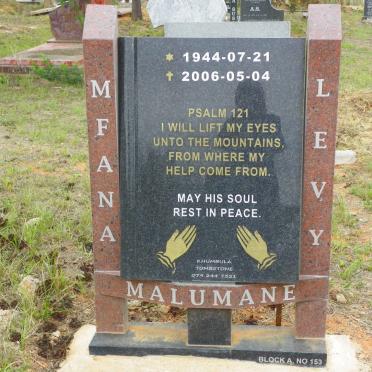 MALUMANE Mfana Levy 1944-2006