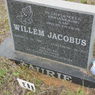 FAURIE Willem Jacob 1952-2007