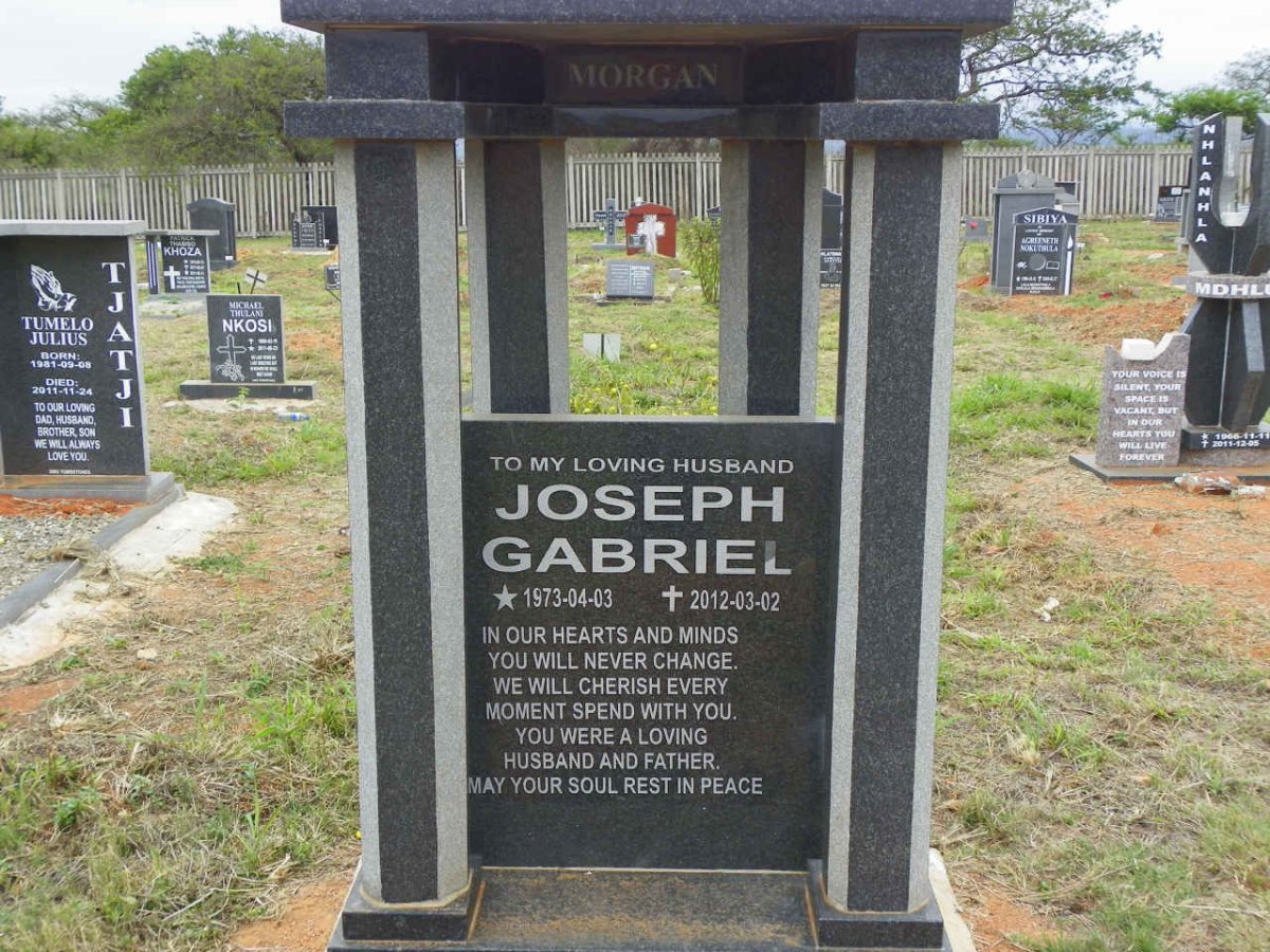 MORGAN Joseph Gabriel 1973-2012