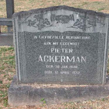 ACKERMAN Pieter 1940-1972