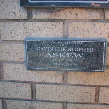 ASKEW Gavin Christopher 1963-2005