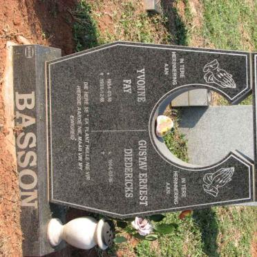 BASSON Gustav Ernest Diedericks 1964- &amp; Yvonne Fay 1954-1998