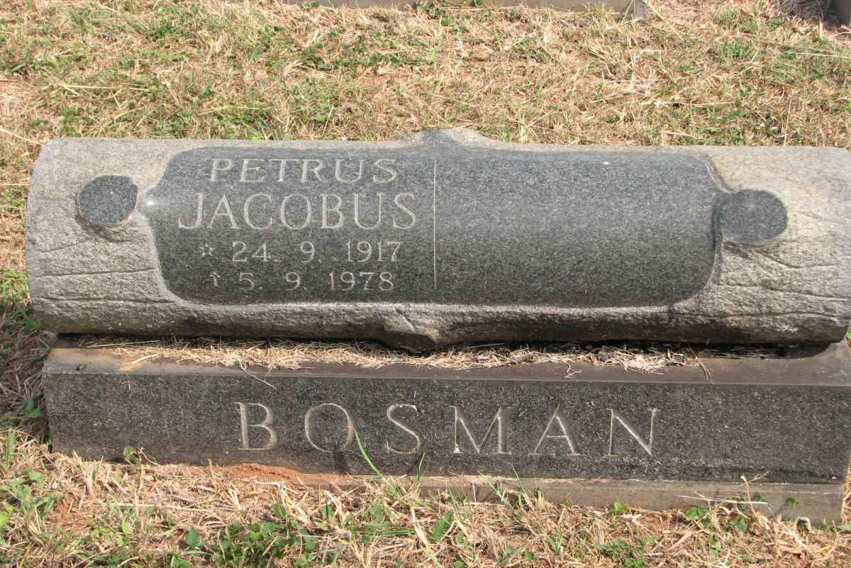 BOSMAN Petrus Jacobus 1917-1978