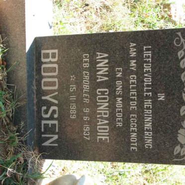 BOOYSEN Anna Conradie nee GROBLER 1937-1989