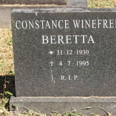 BERETTA Constance Winefred 1930-1995