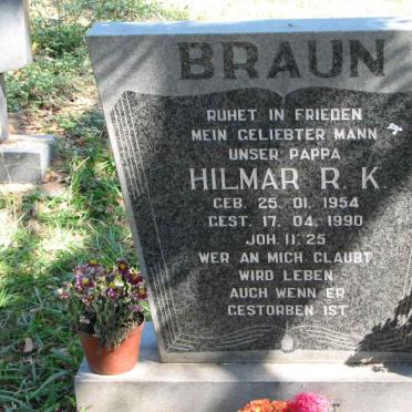 BRAUN Hilmar R.K. 1954-1990