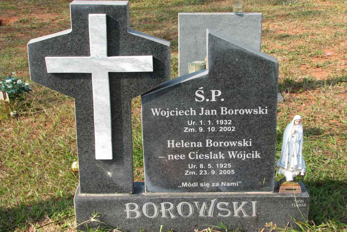 BOROWSKI S.P. Wojciech Jan 1932-2002 &amp; Helena CIESLAK WOJCIK 1925-2005