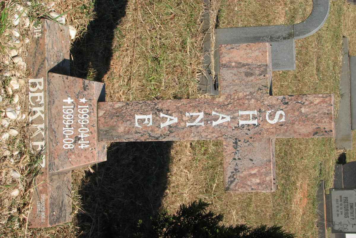 BEKKER Shanae 1999-1999