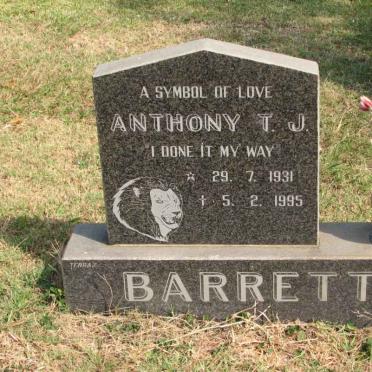 BARRETT Anthony T.J. 1931-1995