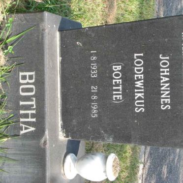 BOTHA Johannes Lodewikus 1933-1985