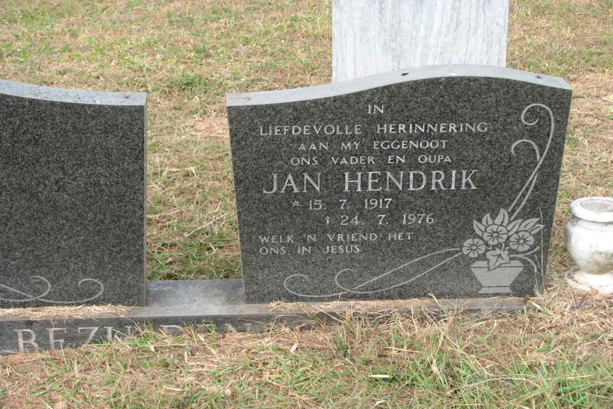 BEZUIDENHOUT Jan Hendrik 1917-1976