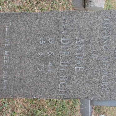 BURGH Andre, van der 1944-1973