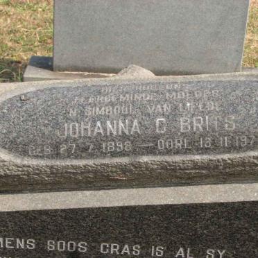 BRITS Johanna C. 1898-1978