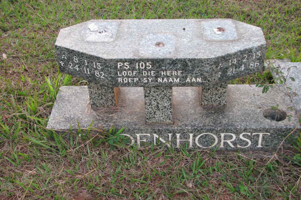 BADENHORST 1915-1982 &amp; 1915-1986