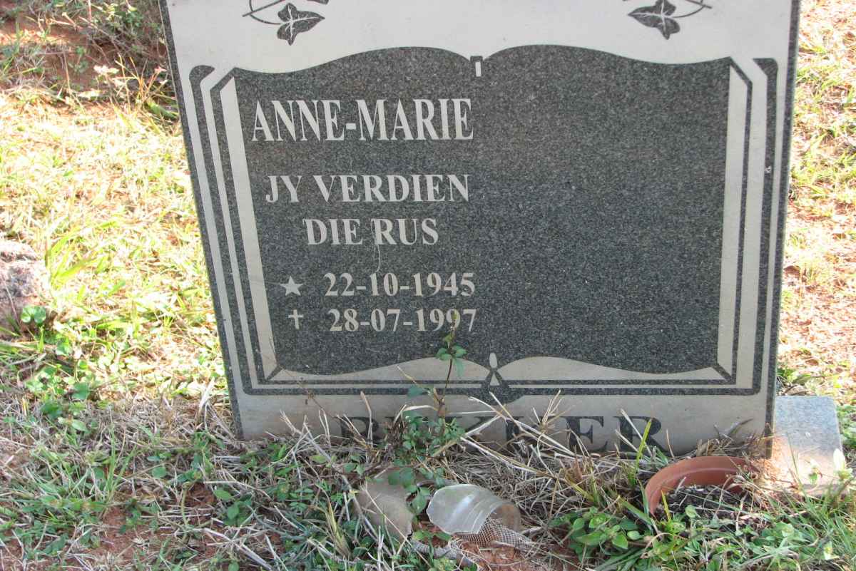 BEKKER Anne-Marie 1945-1997