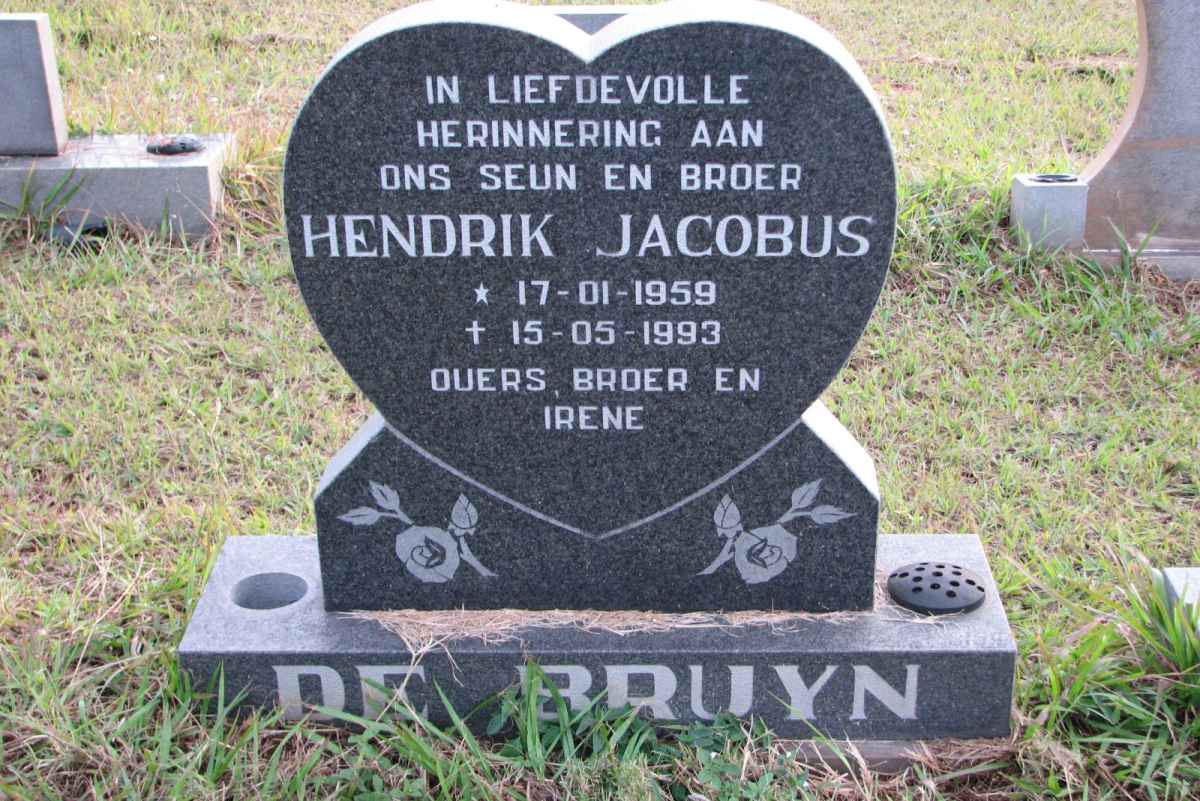 BRUYN Hendrik Jacobus, de 1959-1993