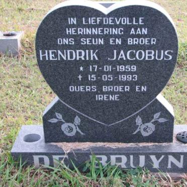 BRUYN Hendrik Jacobus, de 1959-1993