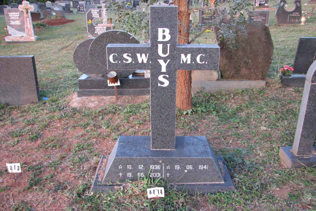 BUYS C.S.W.  1936-2001 &amp; M.C. 1941-