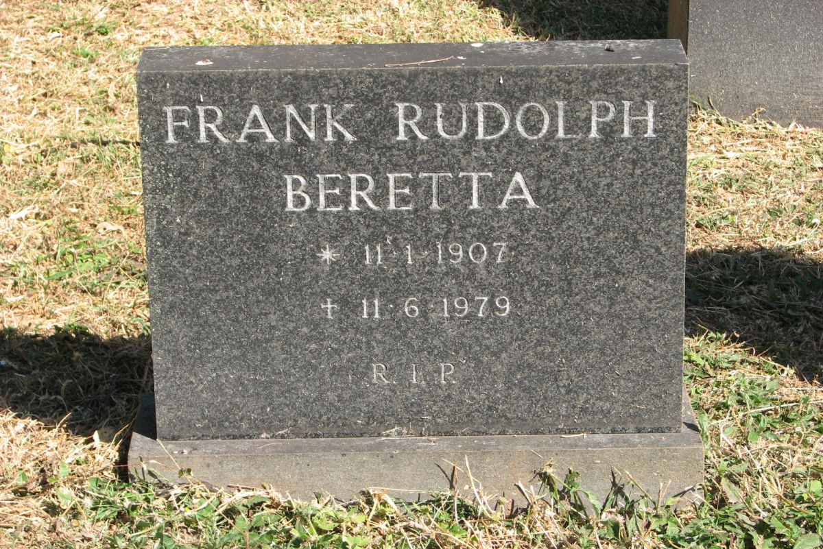 BERETTA Frank Rudolph 1907-1979