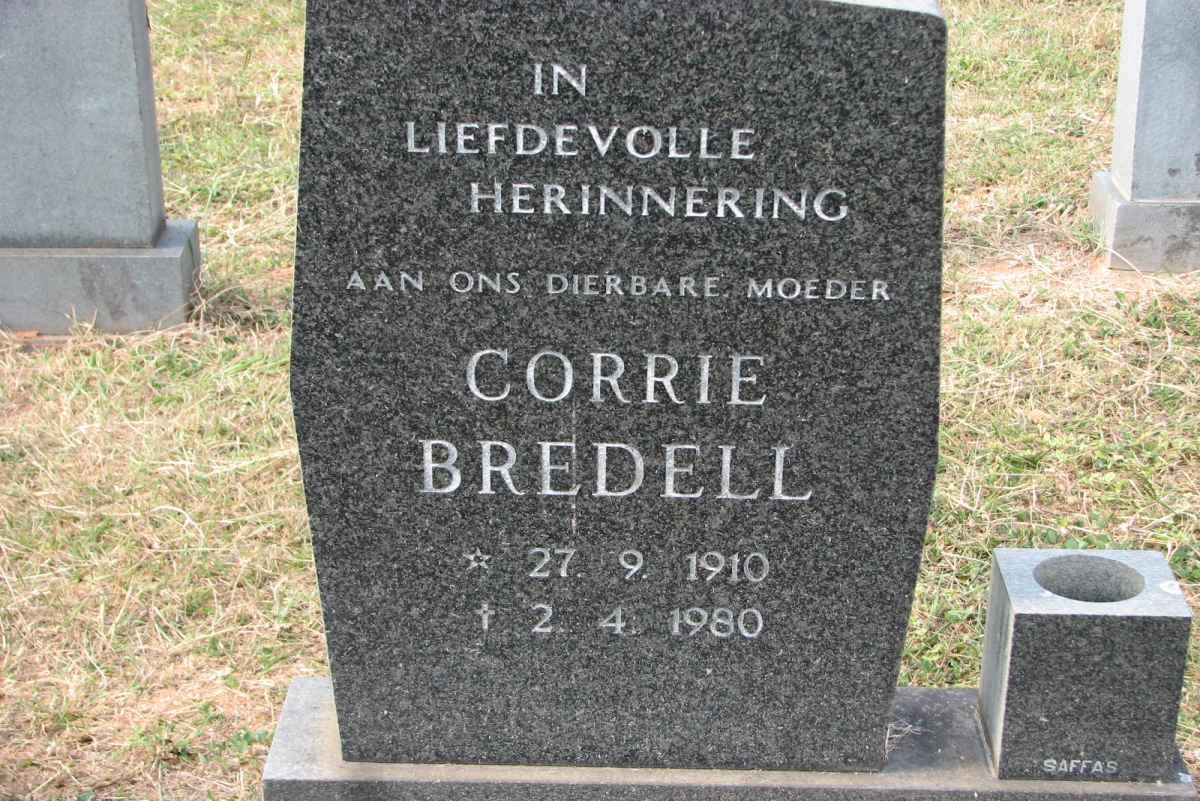 BREDELL Corrie 1910-1980