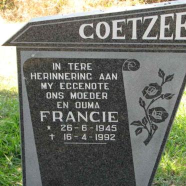 COETZEE Francie 1945-1992