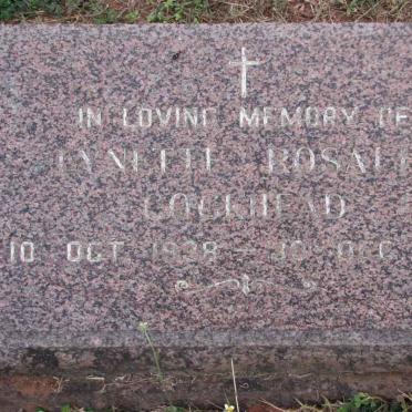 COCKHEAD Lynette Rosalie 1938-1961