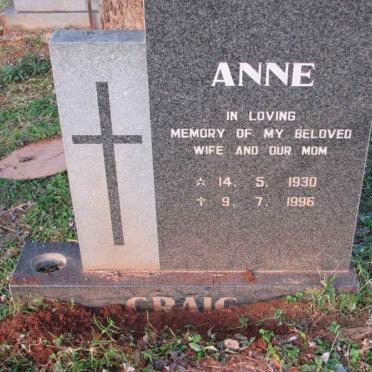 CRAIG Anne 1930-1996