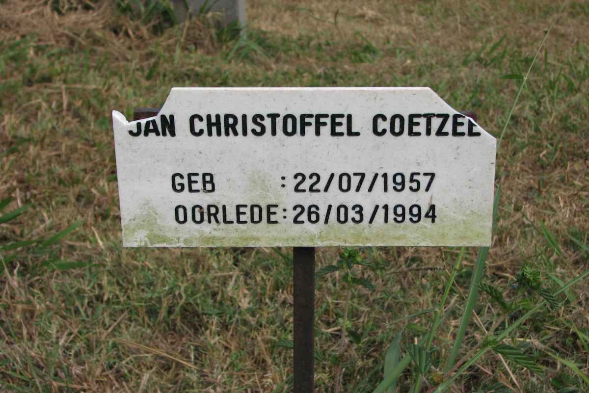 COETZEE Jan Christoffel 1957-1994