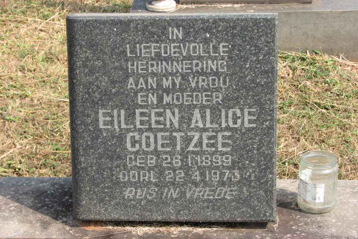 COETZEE Eileen Alice 1899-1973