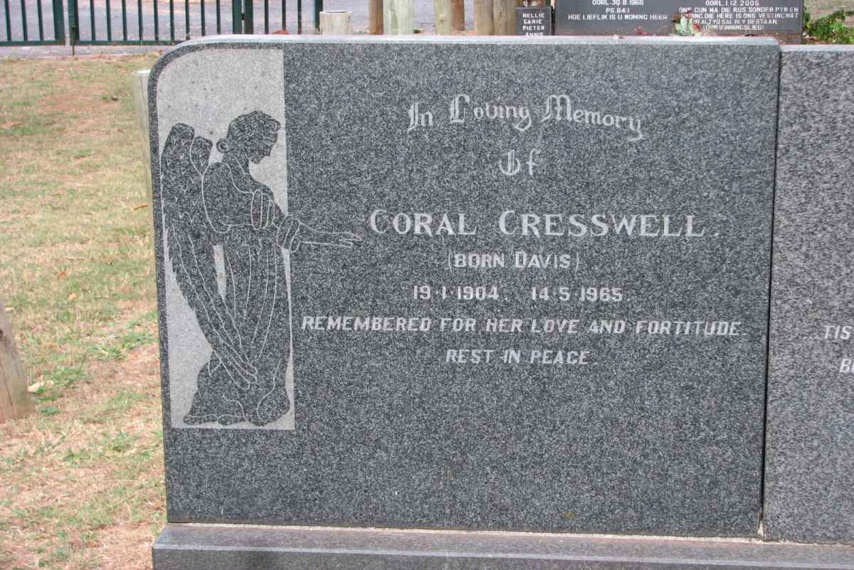 CRESSWELL Coral nee DAVIS 1904-1965