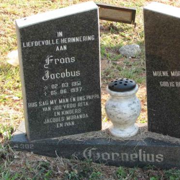 CORNELIUS Frans Jacobus 1951-1997